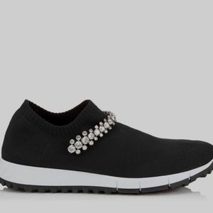 Jimmy Choo Verona Sneakers, Brand New Size 8 (38) , Crystal and Pearl Detailing